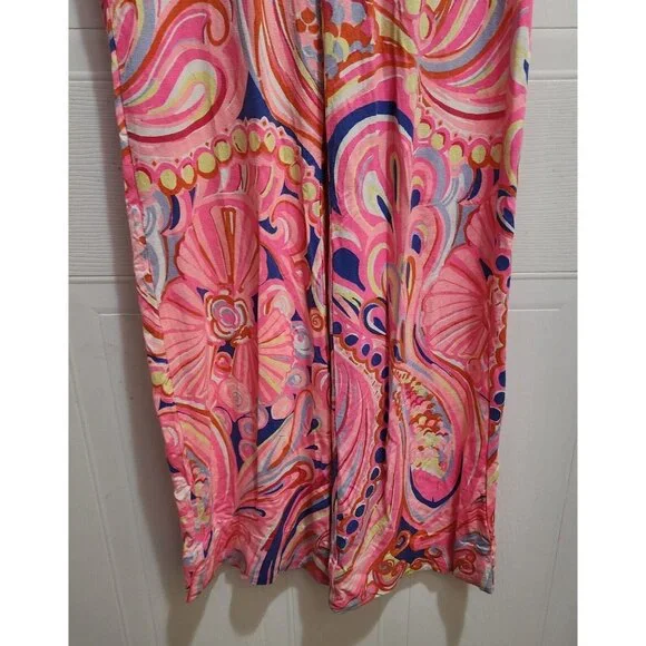 Lilly Pulitzer Womens Georgia May Palazzo Pull-On Stretch Pants Reef Retreat XXS - Picture 3 of 16